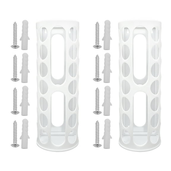 Raindrops Craft Room Vinyl Rack White Plastic for Clean and Tidy Storage 2Pcs