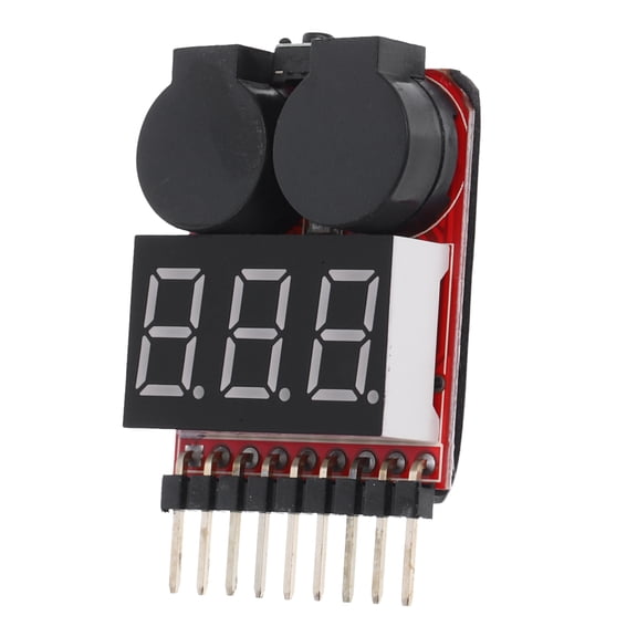 Raindrops Voltage Alarm with LED Indicator, Black Electronic Component Tester for Outdoor Use, 1 Piece