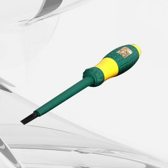 Raindrops Voltage Test Pen with LED Indicator, Green ABS Handle, Safe Home Electrical Tester Tool