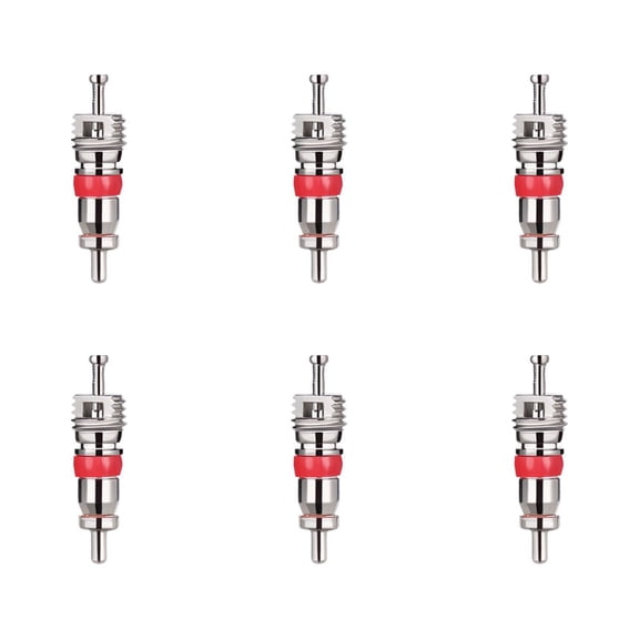 FOMIYES Truck Valve Stem Tire Stem Cores Red Copper 100Pcs