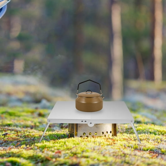 Raindrops WORGEOUS Aluminum Table Outdoor Camp Portable Foldable Tables Silver