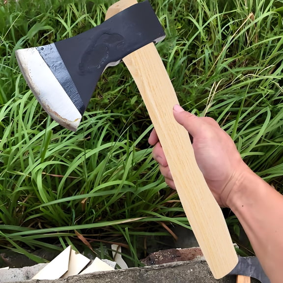 Raindrops WORGEOUS Wooden Axe Handle for Woodworking Tool 1 Set Replacement Part Ax Handle for Wood Axe Log Splitting Tool