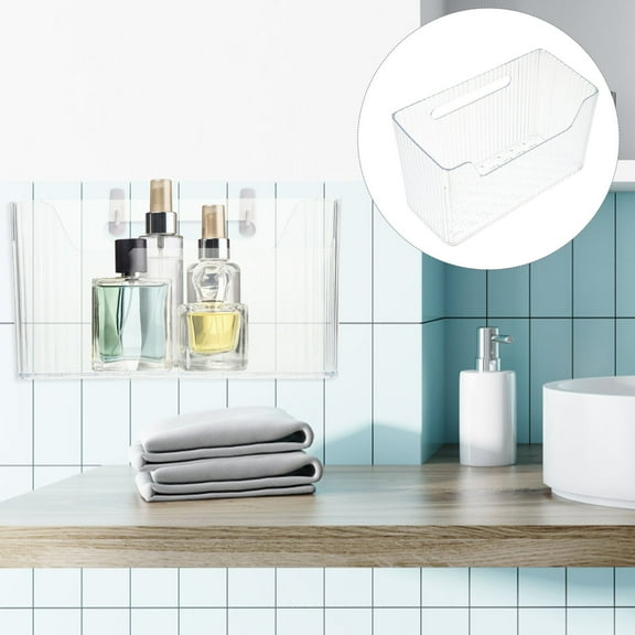 Raindrops Small Bathroom Storage Shower Organizer Transparent Pet 1Pack