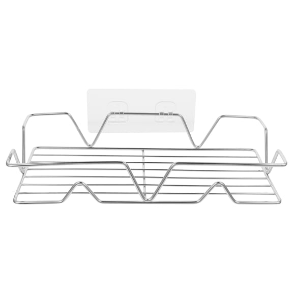 Raindrops Stainless Steel Hanging Storage Shelf Wall Mount Corner Rack for Bathroom and Kitchen