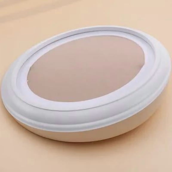 Raindrops Oval Shaped Wall Frame Wooden Classic White Photo Storage for Home Decoration 1Pack