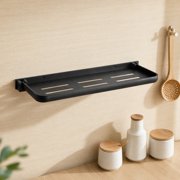 LABRIMP Space Saving Plated Silver Foldable Storage Rack for Rv Bathroom and Laundry Rooms