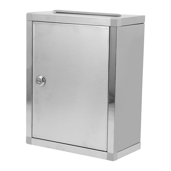 Raindrops Stainless Steel Outdoor Wall Mounted Mailbox for Letters, Weatherproof Letter Box, 1 Piece