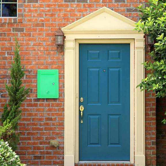 Raindrops Lockable Donation Box Green Plastic for Secure Storage and Versatility