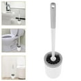 thumbnail image 1 of Raindrops Wall Mounted Toilet Brush With Holder Long Handle Brush Bathroom Cleaning Rv Toilet Bowl Brush For Home Office Hotel Use, 1 of 8