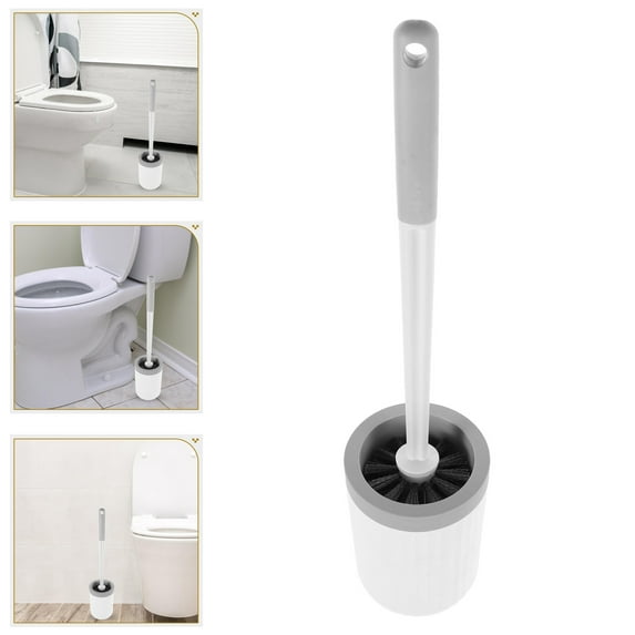 Raindrops Wall Mounted Toilet Brush With Holder Long Handle Brush Bathroom Cleaning Rv Toilet Bowl Brush For Home Office Hotel Use