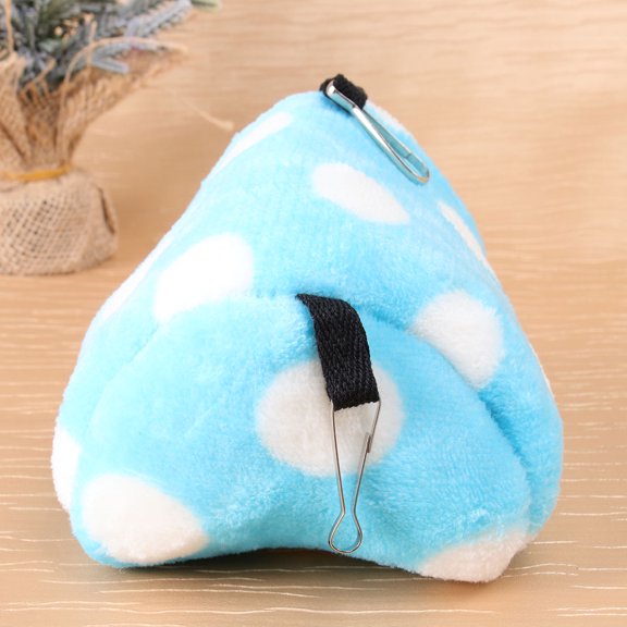 Raindrops Warm Hamster Bed Hammock -blue for Pet Bed Winter Use 1Pcs