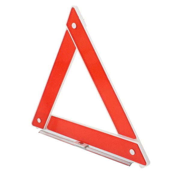 Raindrops Road Hazard Triangle Warning Triangle Sign Red Plastic 1Pack