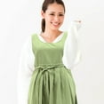 thumbnail image 1 of Raindrops  Washable Cooking Apron Cafe Shop Kitchen Aprons Chefs Woman Green, 1 of 8
