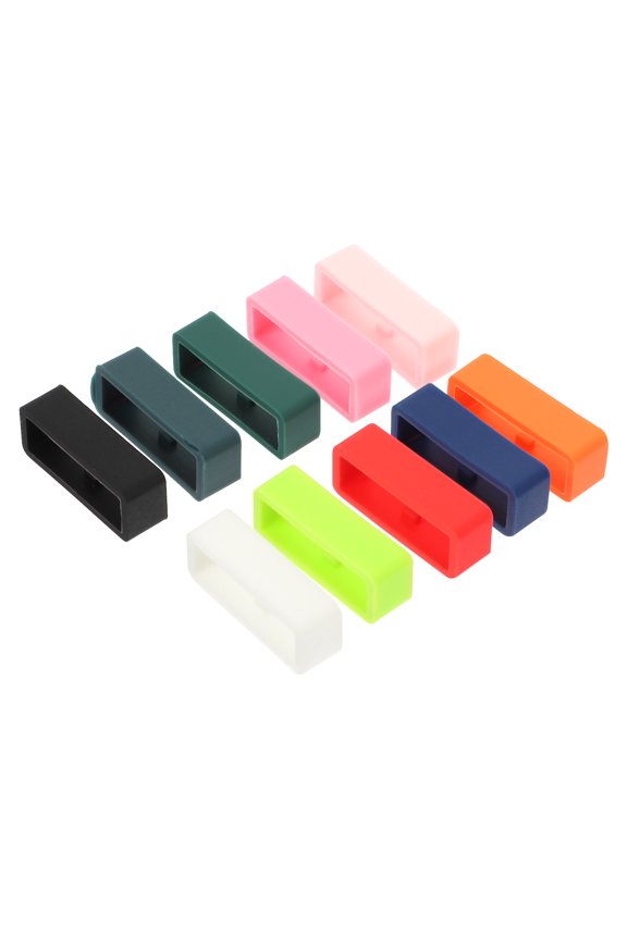 Watchband Fastener Ring Silicone 25Pcs 0.98X0.39X0.28in