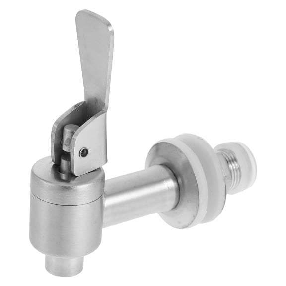 Raindrops Cold Kettle Spigot Silver Stainless Steel Liquid Dispensing Barrel Faucet 1Pack