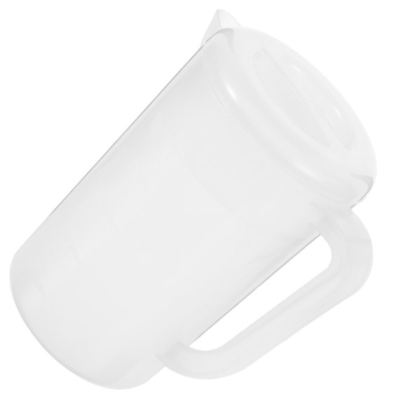Raindrops Water Pitcher Transparent White Lid 1Pcs 8.7x7.3x5.5in