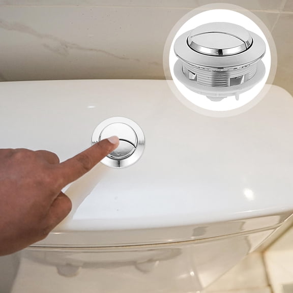 Raindrops Water Push Button Set of 4 with Electroplated Finish, Perfect Replacement for Homeowners Plumbing Fixtures