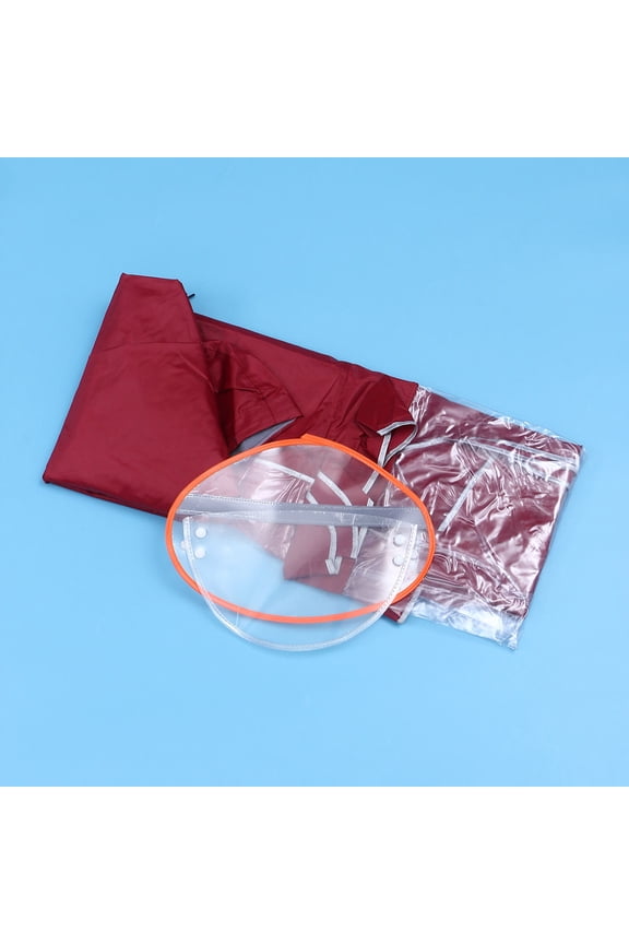 Red Motorcycle Raincoat Thickened Rain Jacket for Men and Women, Rain Gear