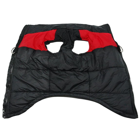 Raindrops Waterproof Pet Dog Ski Vest Clothes Winter Warm Padded Coat For Small Large Dogs Size (Red)