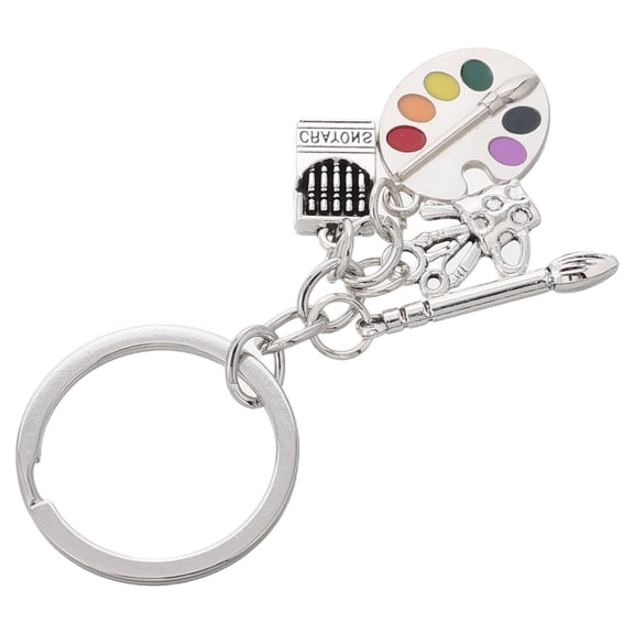 Raindrops Waterproof Shoe Covers Women Art Student Keychain