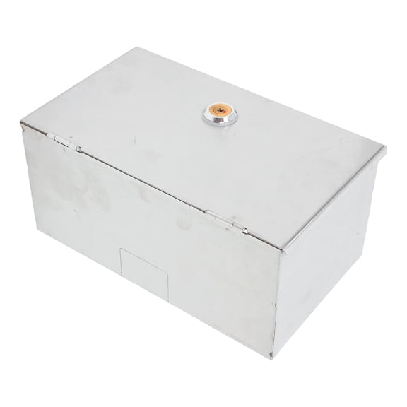 Raindrops Weatherproof Stainless Steel Electrical Outlet Protection Box Lockable Switch Cover 2-Gang Outlet Case Stainless Steel Electrical Outlet Security Box