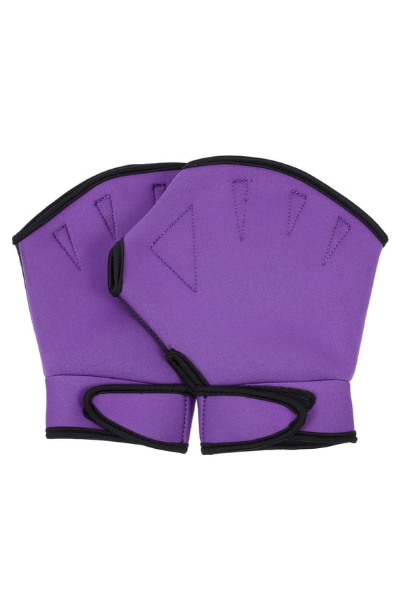 Webbed Gloves Arm Waterproof Protector Swim Equipment Mittens Purple