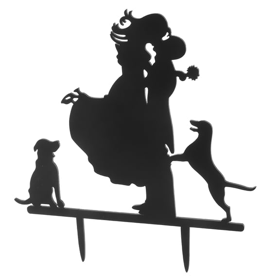 Raindrops Wedding Cake Party Favors for Guests Insert Topper Dogs Couples with Bride