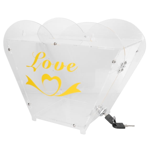 Raindrops Donation Box Acrylic 1Pack 10.5x4.7x8.7in