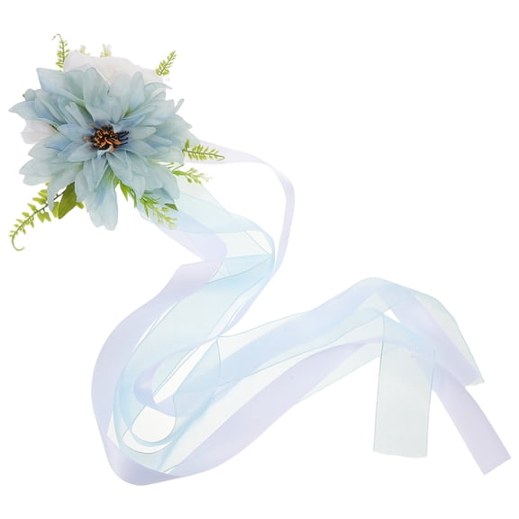 Raindrops Artificial Silk Flower Bouquet for Wedding Car and Chair Back Decorations