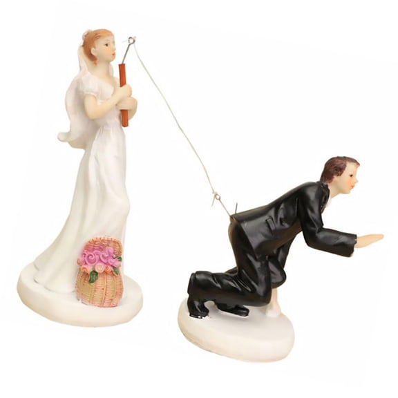 Raindrops Wedding Couple Figurines Bridal Fashionable Decorations European Antique Bride