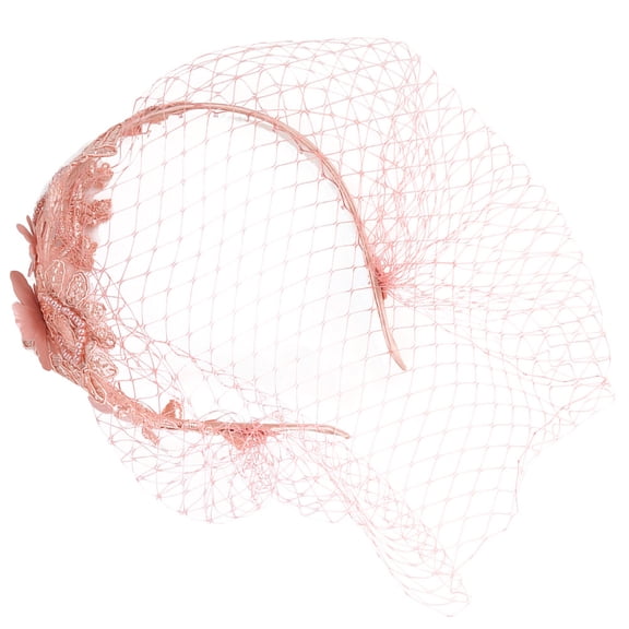 FOMIYES Elegant Lace Fascinator Hat with Mesh Veil, Perfect for Weddings, Tea Parties, Formal Events and Special Occasions