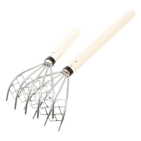 Raindrops Beach Rake Practical Design 2Pcs 15.4X4.8In Stainless Steel