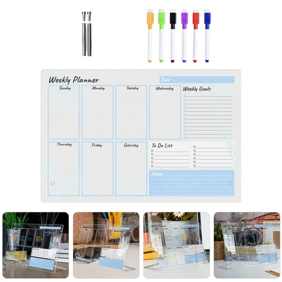 Raindrops  Weekly Dry Erase Board Note Portable Writing Office