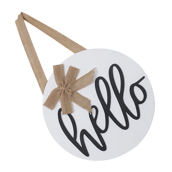 DEMACRIO Welcome Sign Composite Material 1Pack 18.1X11.8X0.6In