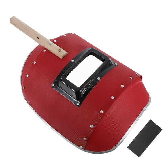 Raindrops Red Handheld Welding with Clear Visibility and Comfortable Fit for Home and Projects