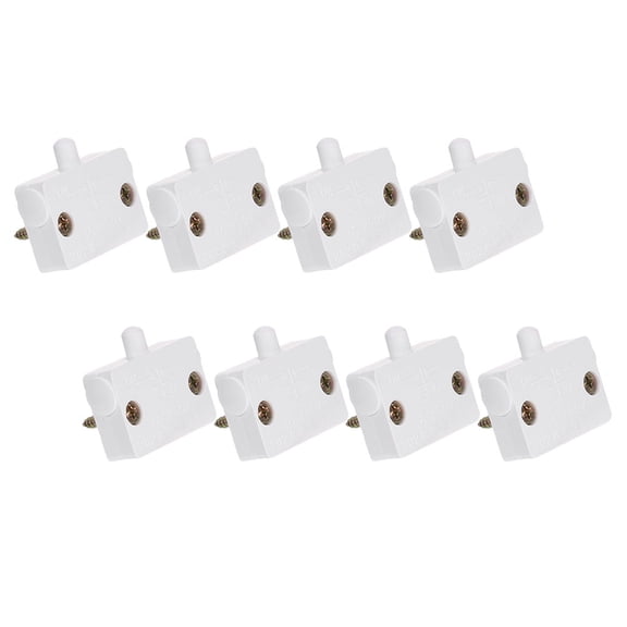 Raindrops 8Pcs Cabinet Light Switch Touch Lamp for Wardrobe Automatic White ABS Copper