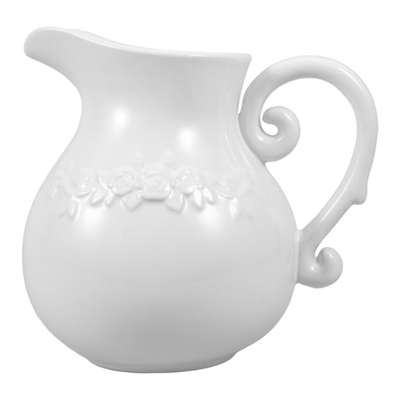 Raindrops White Ceramic Flower Vase with for Decor and Stable Storage