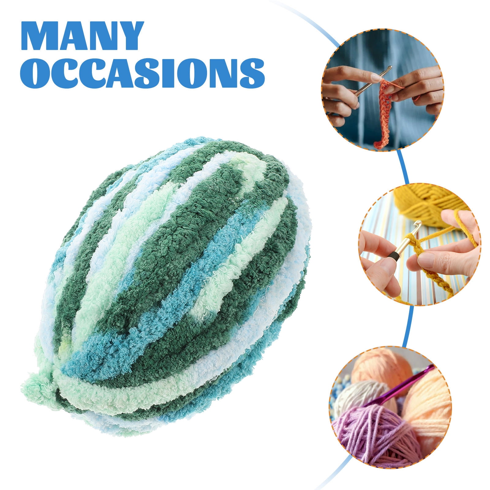 FOMIYES Chunky Polyester Yarn Assorted Colors for Cozy Winter Knitting, Crochet, and Craft Projects, Soft & Warm