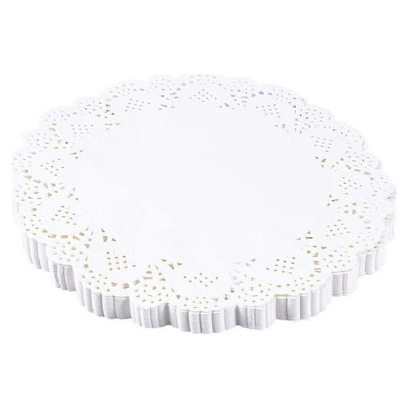 Raindrops White Decorative Paper Doilies for Cakes Desserts and Baked Treats Display 140 Pcs 8 5 inch round