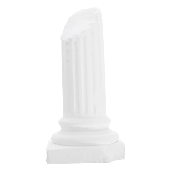 Raindrops Elegant White Gypsum Roman Pillar for Entry Way and Interior Decoration