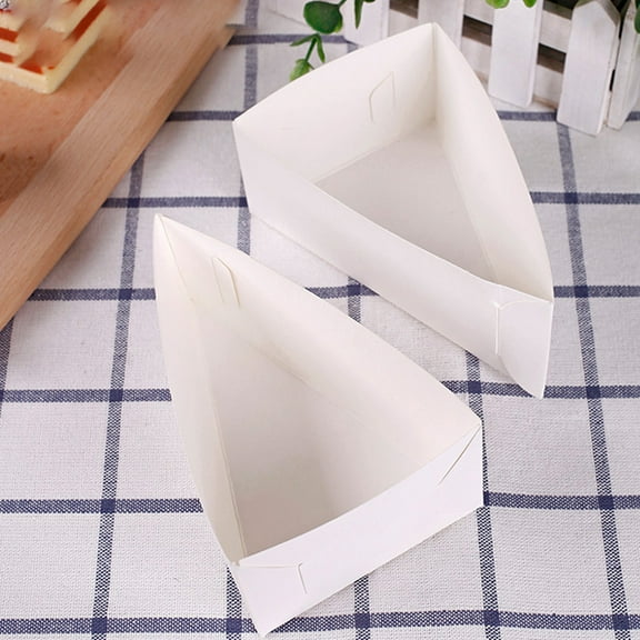 Raindrops White Disposable Cake Wrapping Boxes for Storage Use Made of Paper Protect Food and Avoid Fragmentation 20PCS