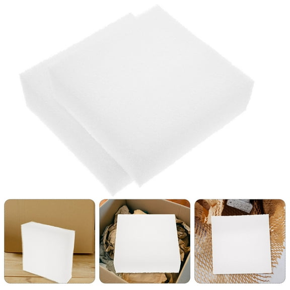 Raindrops 2Pcs White Foam Packaging Pad No Odor Packing Inserts for Secure Shipping