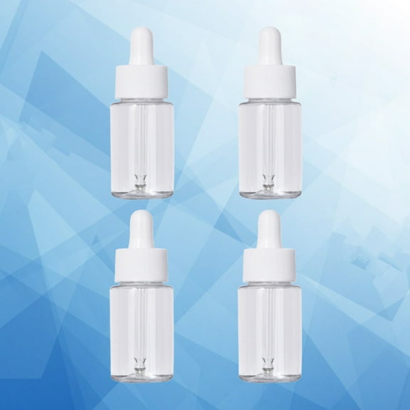 Raindrops White Glass Dropper Bottles with Silicone Tops for Essential Oil Storage 50ml