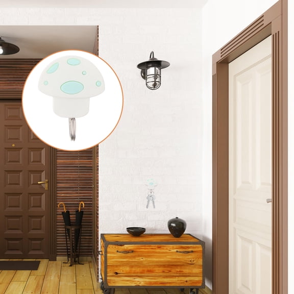 Raindrops White Plastic Adhesive Hooks for Home Decor Ideal for Bedroom Bathroom Kitchen Easy Installation Strong Hold