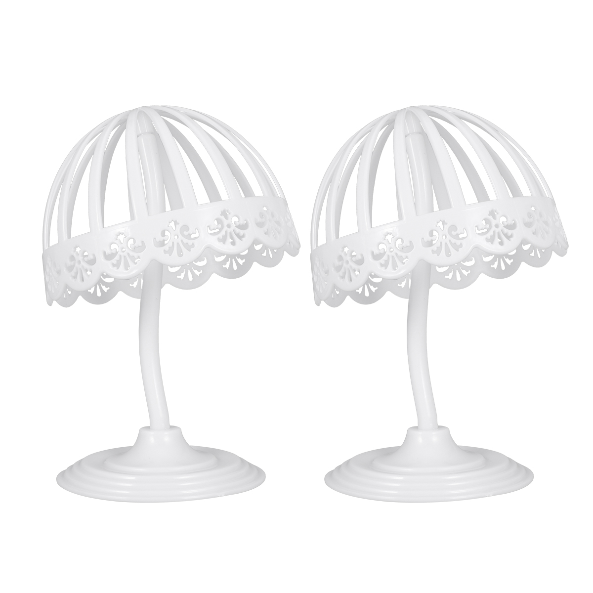 Pvc Hat Display Raindrops White Plastic Hat Display Rack Elegant Design for Store or ...