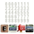 thumbnail image 1 of Raindrops White Reflective House Number Stickers for Mailbox Signs and Decorative Use 4 Sets PET, 1 of 8