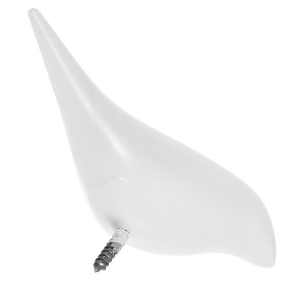 Raindrops Strong Loadbearing Decorative Bird Wall Hooks White Resin Hooks for Hanging Coats Scarves and Keys