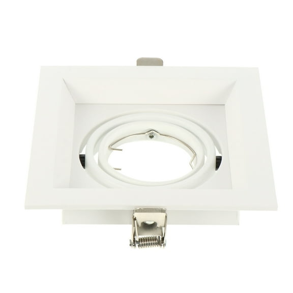 Raindrops White Spotlight Mounting Frame with Adjustable Angle Design for Home Use GU10 1Pc