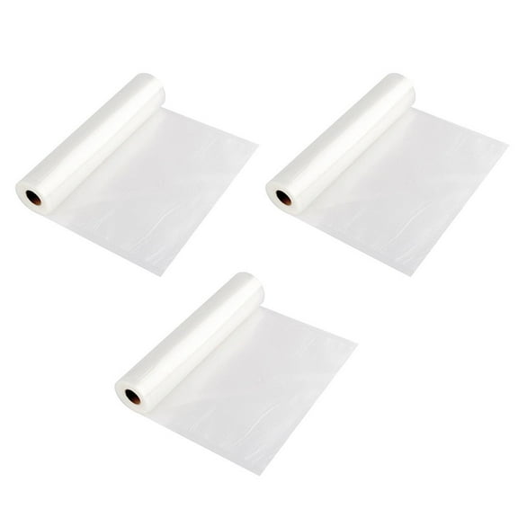 Raindrops White Vacuum Sealer Bags Made of Food Grade PA PE for Storage Use High Temperature Resistant 3 Rolls