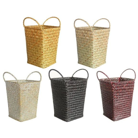 Raindrops  Wicker Baskets for Storage Rattan Plant Serving Baby Coffee